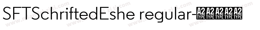 SFTSchriftedEshe regular字体转换
